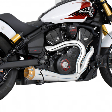 view Freedom Performance IN00717 4.5" 2-into-1 Shorty Exhaust for Indian Scouts 2025+