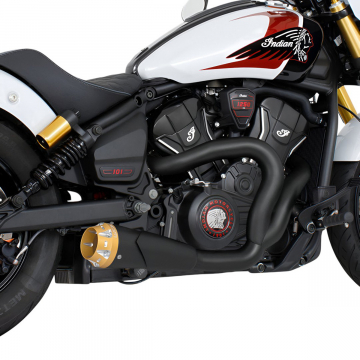 view Freedom Performance IN00719 4.5" 2-into-1 Shorty Exhaust for Indian Scouts 2025+