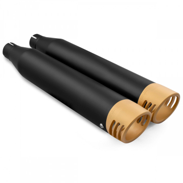 view Freedom Performance NTSOBK-RACGD 3.25" Slip-on Exhausts for Harley Softail 2018+