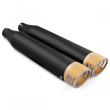 view Freedom Performance NTSOBK-RACSCPGD 3.25" Slip-on Exhausts for Harley Softail 2018+