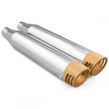 view Freedom Performance NTSOCR-RACGD 3.25" Slip-on Exhausts for Harley Softail 2018+