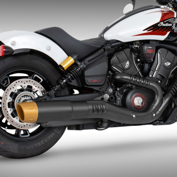 view Freedom Performance S101-45BK-CFGD 4.5" 2-Step Exhaust for Indian Scouts 2025+