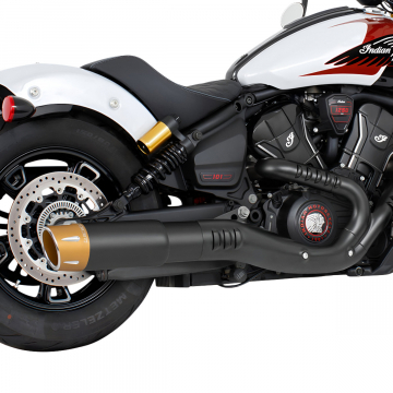 view Freedom Performance S101-45BK-CFSCPGD 4.5" 2-Step Exhaust for Indian Scouts 2025+