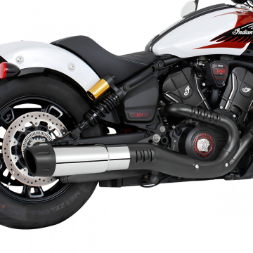 view Freedom Performance S101-45CHR-CFBK 4.5" 2-Step Exhaust for Indian Scouts 2025+