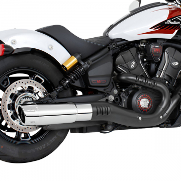 view Freedom Performance S101-45CHR-CFCR 4.5" 2-Step Slip-on Exhaust for Indian Scouts 2025+