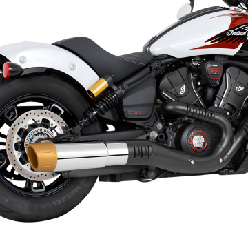 view Freedom Performance S101-45CHR-CFGD 4.5" 2-Step Exhaust for Indian Scouts 2025+