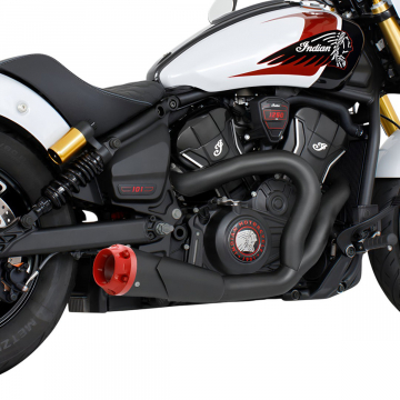 view Freedom Performance S101-SHBLK-AOGRD 4.5" 2-into-1 Shorty Exhaust for Indian Scouts 2025+