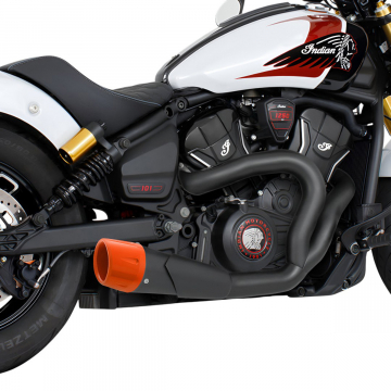 view Freedom Performance S101-SHBLK-CFDO 4.5" 2-1 Shorty Exhaust for Indian Scouts 2025+