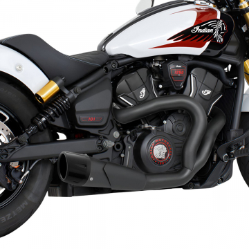 view Freedom Performance S101-SHBLK-CFGBK 4.5" 2-1 Shorty Exhaust for Indian Scouts 2025+