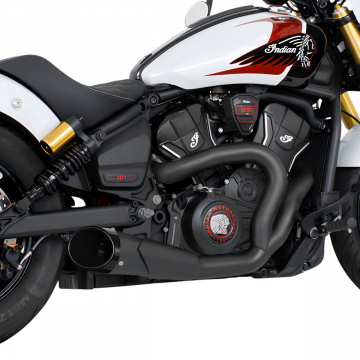 view Freedom Performance S101-SHBLK-COGBK 4.5" 2-1 Shorty Exhaust for Indian Scouts 2025+