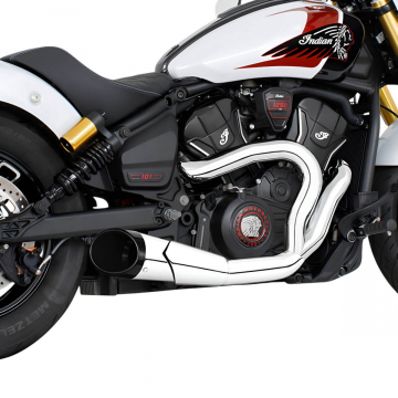 view Freedom Performance S101-SHCHR-COGBK 4.5" 2-1 Shorty Exhaust for Indian Scouts 2025+