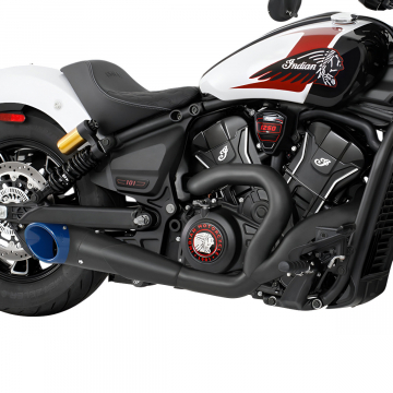 view Freedom Performance S101-TOBLK-SLHGB 4.5" 2-1 Turn-Out Exhaust for Indian Scouts 2025+