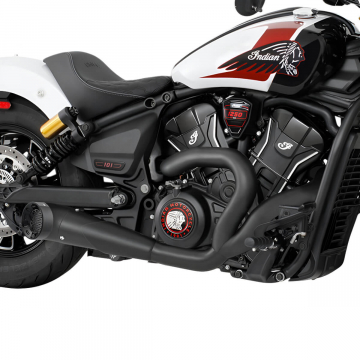 view Freedom Performance S101-TOBLK-STRGBK 4.5" 2-1 Turn-Out Exhaust for Indian Scouts 2025+