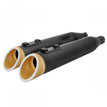 view Freedom Performance BK-SLHSCPGD 4.5" Slash Raptor Slip-ons for Harley Touring 2017+