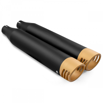 view Freedom Performance WTSOBK-RACGD 3.25" Slip-on Exhausts for Harley Softail 2018+