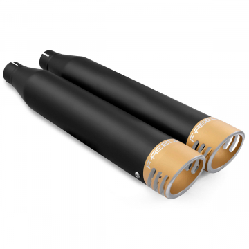 view Freedom Performance WTSOBK-RACSCPGD 3.25" Slip-on Exhausts for Harley Softail 2018+