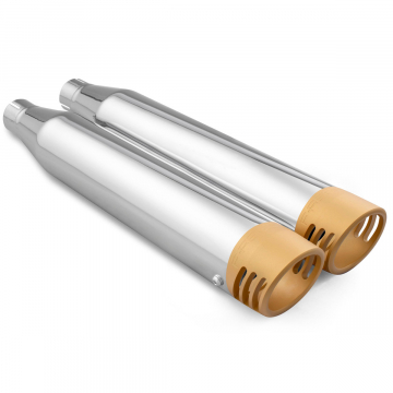 view Freedom Performance WTSOCR-RACGD 3.25" Slip-on Exhausts for Harley Softail 2018+