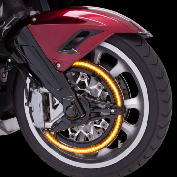view Goldstrike 48301 LED Lighted Rotor Covers, Black for Honda Goldwing 1800 2018+