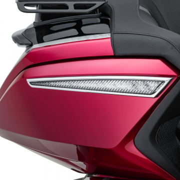 view Goldstrike 48500 SPAR Trunk Side Lights, Chrome for Honda Goldwing 1800 2021+