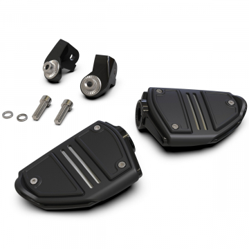 view Goldstrike 68425 Twin Rail Footrests w/ Adapter, Black Honda Goldwing 1800 2018+