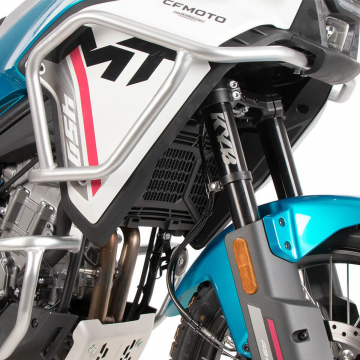 view Hepco & Becker 502.7678 00 09 Upper Crashbars, Silver for CF Moto 450 MT 2024+