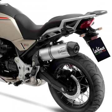 view LeoVince LV One EVO Slip-On Exhaust for Moto Guzzi V85 TT 2019+