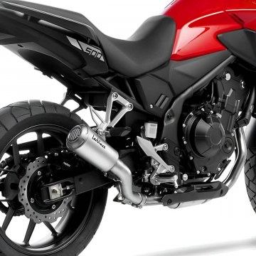 view LeoVince LV-10 Slip-on Exhaust for Honda NX500, CB500F/X, Hornet & CBR500R