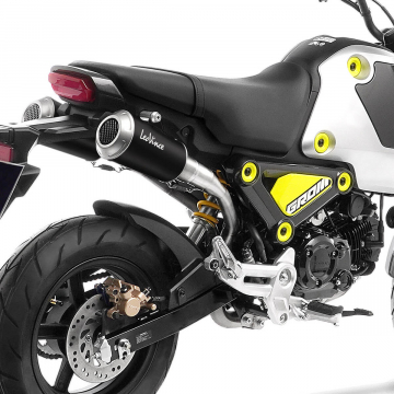 view LeoVince LV-10 High Mount Black Half Exhaust for Honda MSX-125 / Grom '22-'24