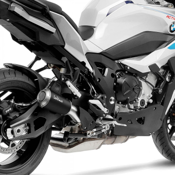 view LeoVince 15257B LV-10 Black Slip-on Exhaust for BMW S1000XR (2020-2023)