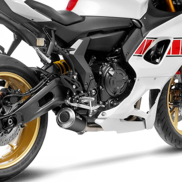 view LeoVince LV-10 Black Full Exhaust for Yamaha YZF-R7 / MT-07 / XSR700 '21-'24