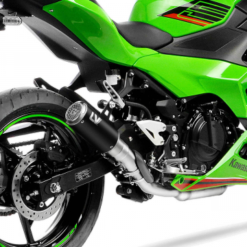 view LeoVince LV CORSA S Black Edition Slip-on Exhaust for Ninja 400/Z400 & Ninja 500/Z500