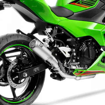 view LeoVince LV CORSA S Titanium Slip-on Exhaust for Ninja 400/Z400 & Ninja 500/Z500