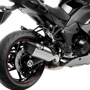 view LeoVince LV-14 R Slip-On Exhaust, Titanium for Kawasaki Ninja 1000/1100 SX 2020+