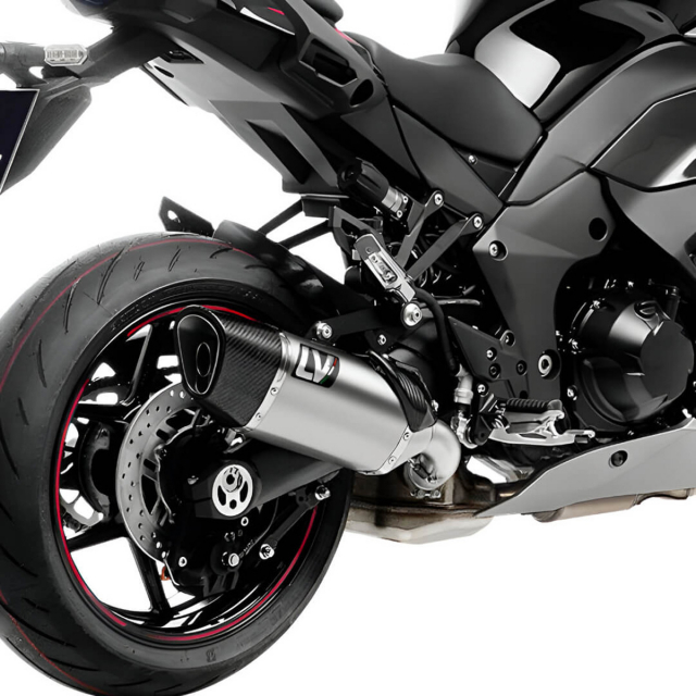 LeoVince LV-14 R Slip-On Exhaust, Titanium for Kawasaki Ninja 1000