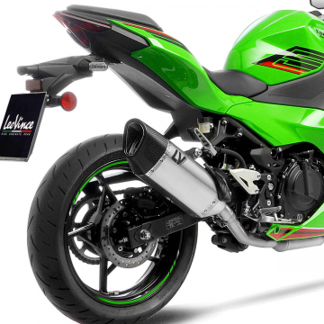 view LeoVince LV-14 R Slip-on Exhaust for Kawasaki Ninja 400/Z400 & Ninja 500/Z500