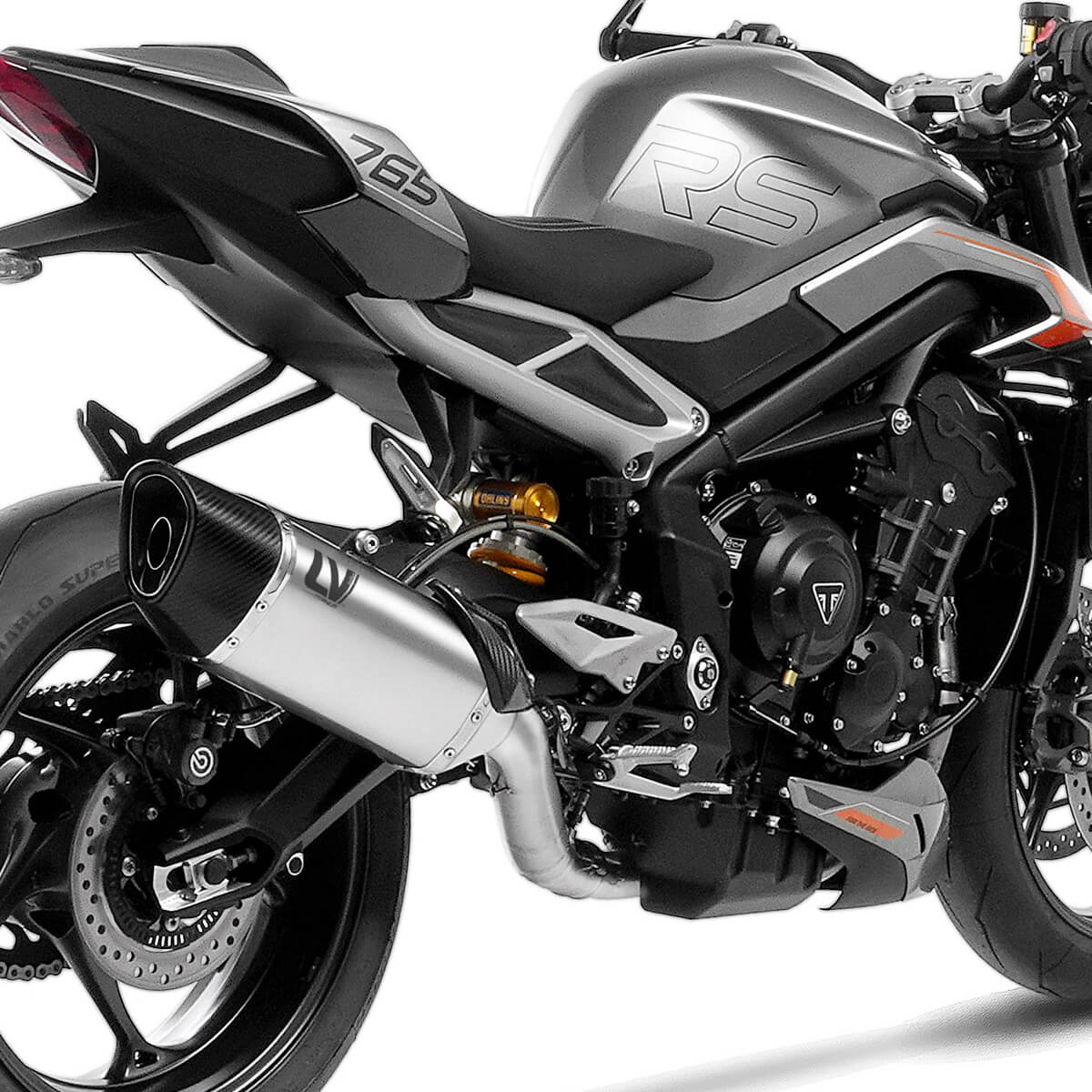 LeoVince LV-14 R Titanium 3-into-1 Full Exhaust for Street Triple
