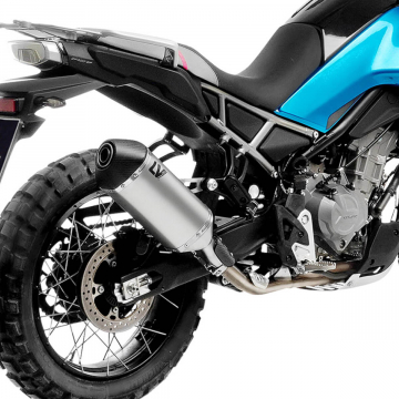 view LeoVince 15612U LV-14 Slip-On Exhaust for CFMOTO 450 MT 2024+