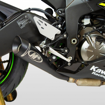 view M4 KA6922-GP19 Black GP19 Slip-on Exhaust for Kawasaki ZX-6R 2009+
