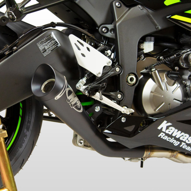 M4 KA6982-GP19 Black GP19 Full Exhaust System for Kawasaki ZX-6R