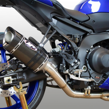 view M4 YA6944 Full Exhaust with Carbon Scalene Canister for Yamaha YZF-R9 2025+