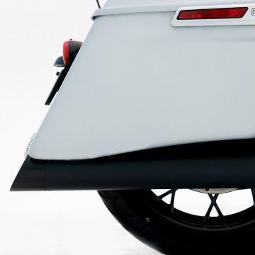 view Rinehart 4.5" DBX45 Slip-on Exhaust, Black/Black Slash for Harley Touring 2017+