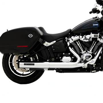 view Rinehart 4" HP40 2-into-1 Slip-on Exhaust, Chrome for Harley Softail 2025+
