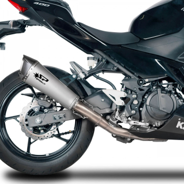 view Spark Konix Evo Full Exhaust, Titanium for Kawasaki Ninja 400 '18-'23 & 500 2024+