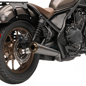 view Cobra 1139BZ 4" Slip-on Exhaust, Chrome for Honda Rebel 500 '17-'24