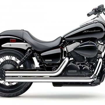 view Cobra 1711T Streetrod Straight Cut Exhaust, Chrome for Honda Shadow 750 '07-'16