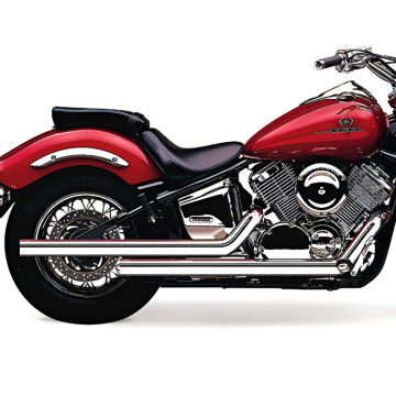 view Cobra 2617T Dragster 2-into-2 Full Exhaust, Chrome for Yamaha V-Star 1100 '99-'09