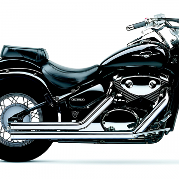 view Cobra 3717T Streetrod Straight Cut Exhaust, Chrome for Suzuki C50/M50 Boulevard