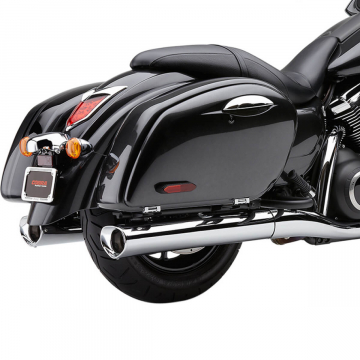 view Cobra 4228 Tri-Flo Slip-on Exhaust, Chrome for Kawasaki Vulcan 1700 '09-'19