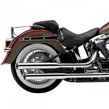 view Cobra 6002 3" Slip-on Exhausts, Chrome for Harley Softail '05-'17