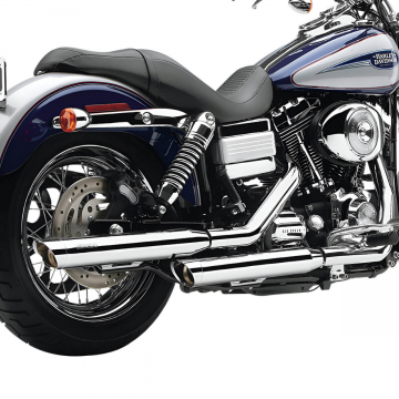view Cobra 6005 3" Slashcut Slip-on Exhausts, Chrome for Harley Dyna FXD '95-'17